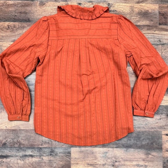 Lost + Wander Button-Down Shirt Autumn Vides Color Rust Size XS, NWT - Picture 2 of 16